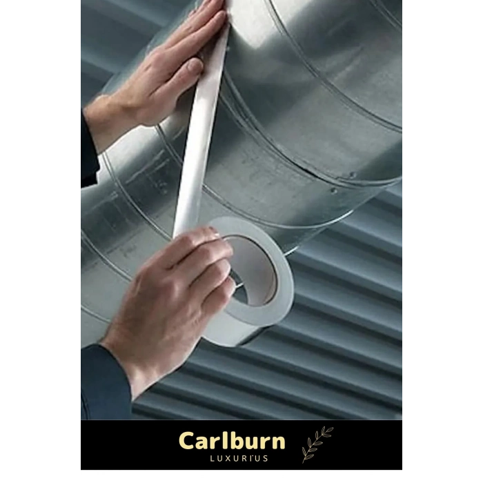 Özel Suya Sıcaklığa Dayanıklı Tamir Soba Boru Yama Alüminyum Yanmaz Folyo Bant 45mm - 5mt - 1 Adet