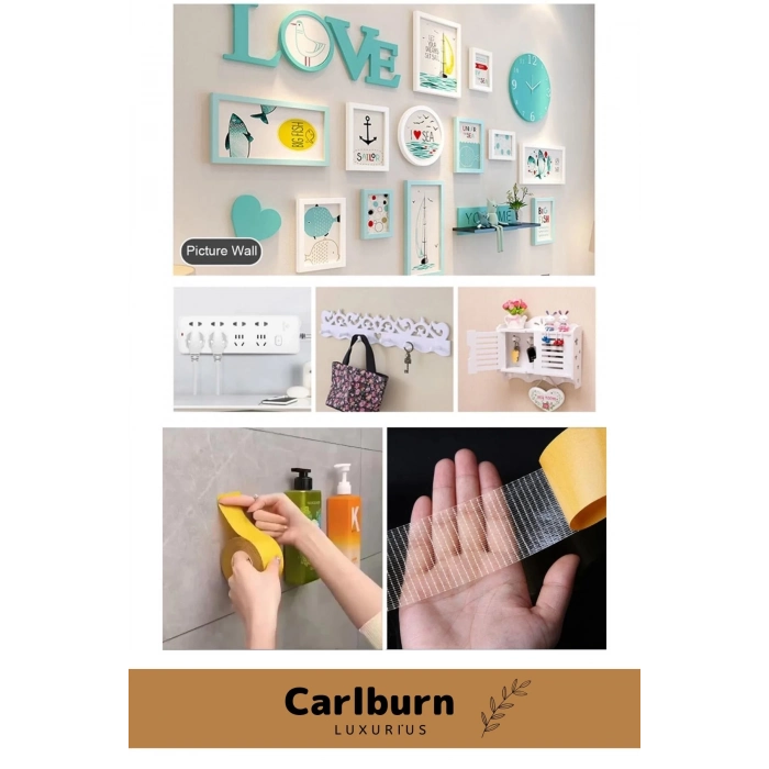 Özel Üretim Halı Kilim Sabitleme Yapıştırma Kaydırmaz Çift Taraflı Bant 48mm X 10mt - 2 Adet