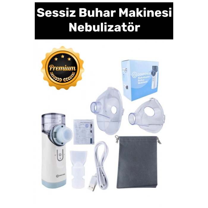 Premium Seri Taşınabilir Tıbbi Atomizer Nebulizatör Inhalatör Sessiz Inhaler Nemlendirme Makinesi