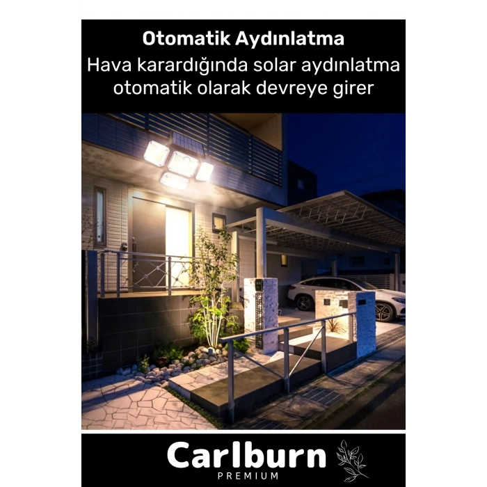 Özel Üretim Su Geçirmez Solar Güneş Enerjili 122 Ledli Hareket Sensörlü Bahçe Sokak 3 Modlu