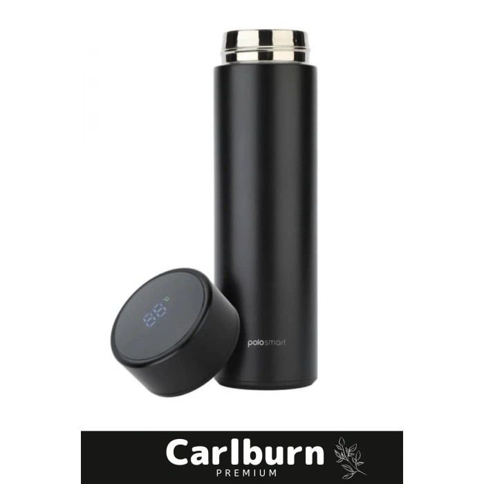 Premium Alite Gıda Sınıfı 201 Paslanmaz Çelik Kaymaz Sıcaklık Göstergeli Dijital Led Termos 500 Ml