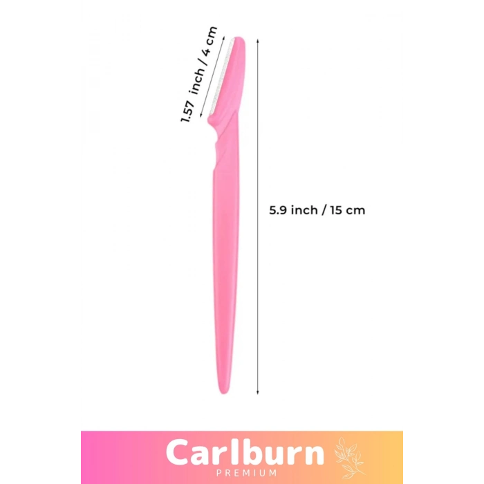 Premium Ergonomik Tahriş Etmez Tüy Yüz Epilasyon Aleti Bıyık Alma 3lü Set Kaş ve Yüz Usturası