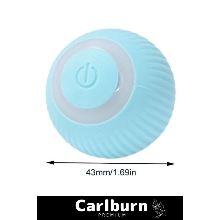 Deluxe Uzun Süre Dayanıklı Silikon 3 Modlu Otomatik Kumandalı İnteraktif Kedi Köpek Şarjlı Oyun Topu