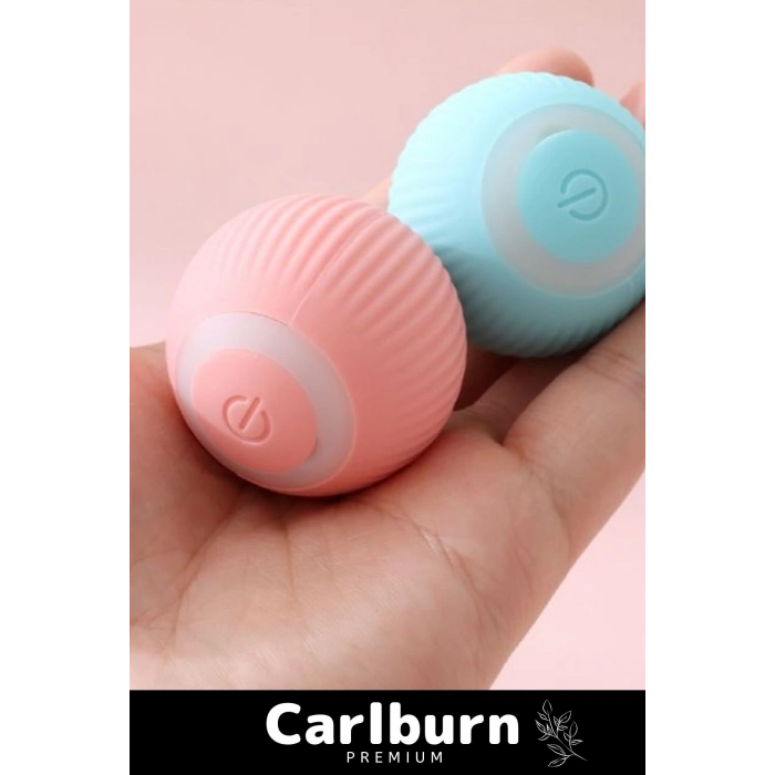 Deluxe Uzun Süre Dayanıklı Silikon 3 Modlu Otomatik Kumandalı İnteraktif Kedi Köpek Şarjlı Oyun Topu