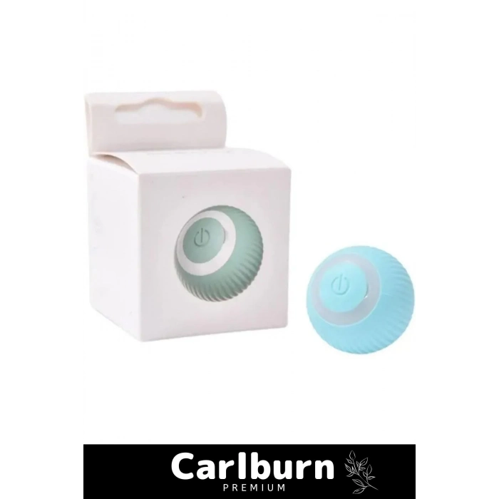 Deluxe Uzun Süre Dayanıklı Silikon 3 Modlu Otomatik Kumandalı İnteraktif Kedi Köpek Şarjlı Oyun Topu