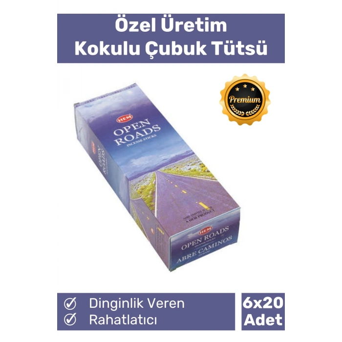 Özel Üretim Dinginlik Veren Meditasyon Çakra Enerji Rahatlatıcı Kokulu Çubuk Tütsü 6 x 20 Adet