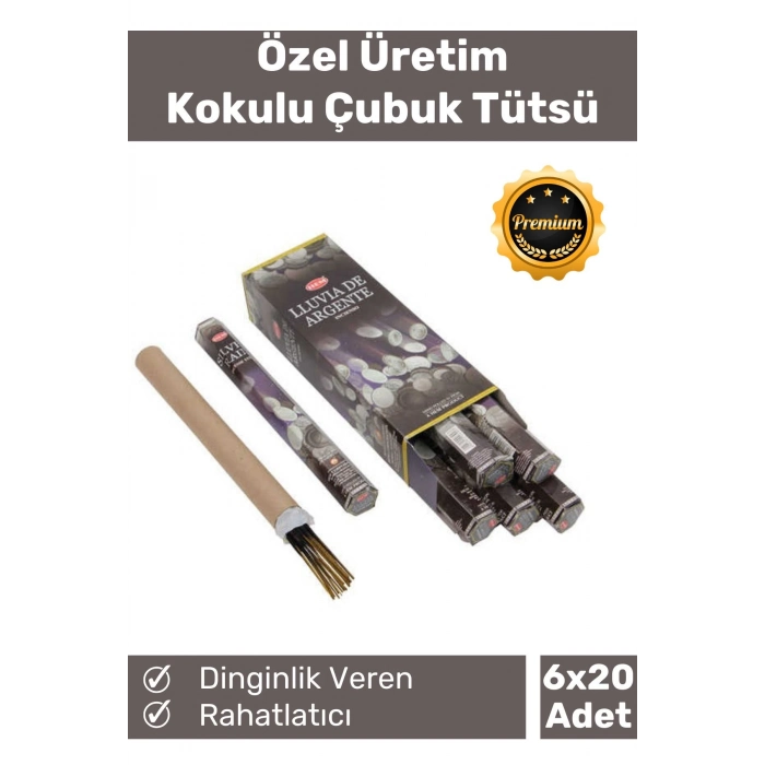 Özel Üretim Dinginlik Veren Meditasyon Çakra Enerji Rahatlatıcı Kokulu Çubuk Tütsü 6 x 20 Adet