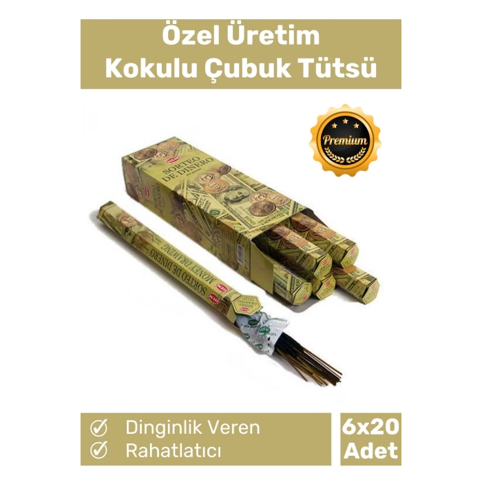 Özel Üretim Dinginlik Veren Meditasyon Çakra Enerji Rahatlatıcı Kokulu Çubuk Tütsü 6 x 20 Adet
