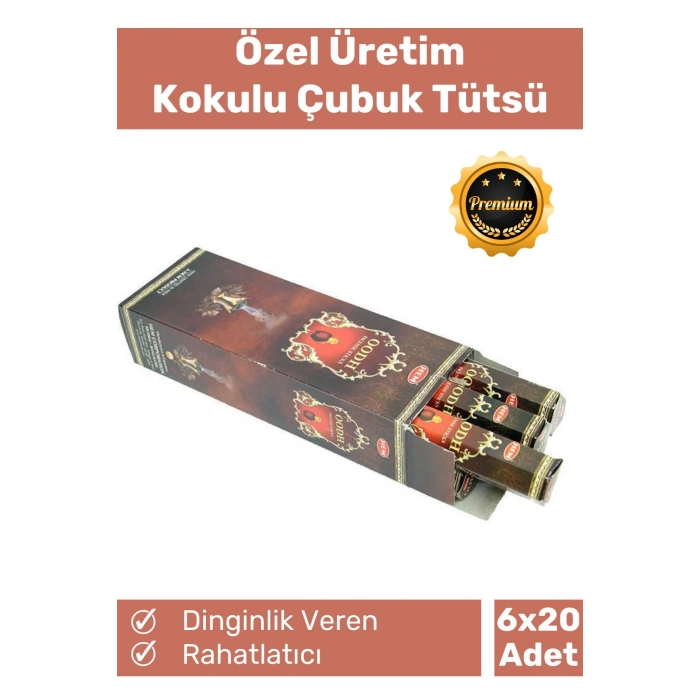 Özel Üretim Dinginlik Veren Meditasyon Çakra Enerji Rahatlatıcı Kokulu Çubuk Tütsü 6 x 20 Adet