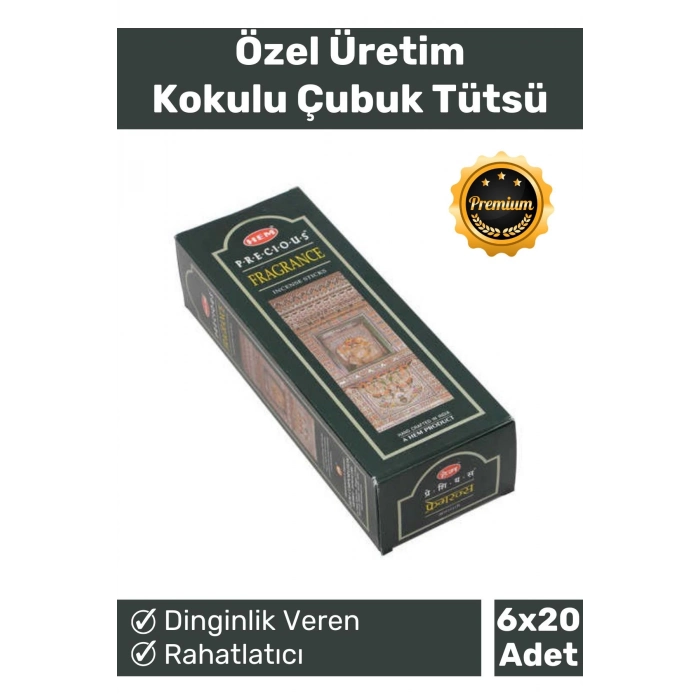 Özel Üretim Dinginlik Veren Meditasyon Çakra Enerji Rahatlatıcı Kokulu Çubuk Tütsü 6 x 20 Adet