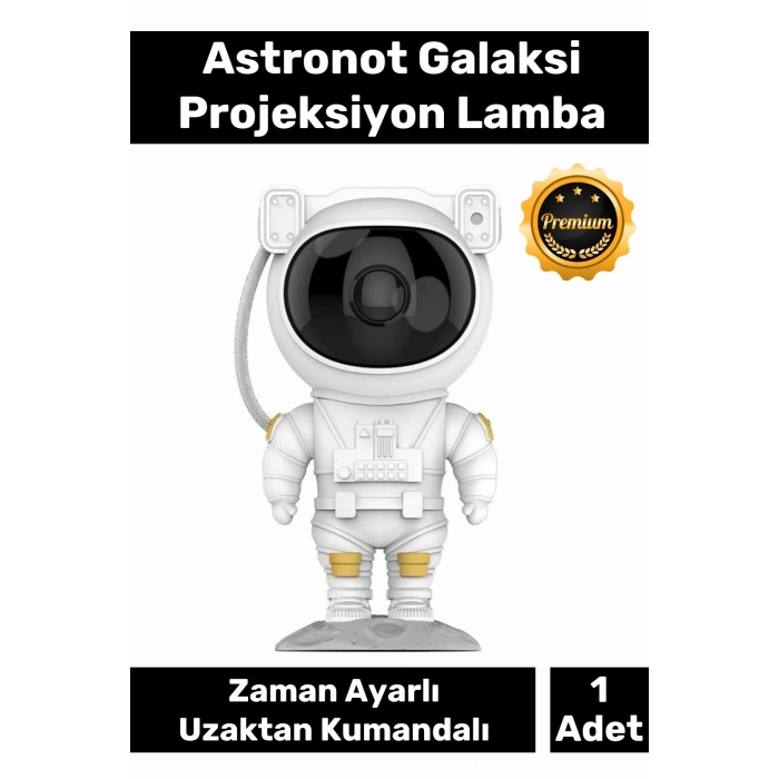 Özel Üretim Zamanlayıcı Uzaktan Kumandalı Pilli Yıldız Samanyolu Astronot Galaksi Projeksiyon Lamba
