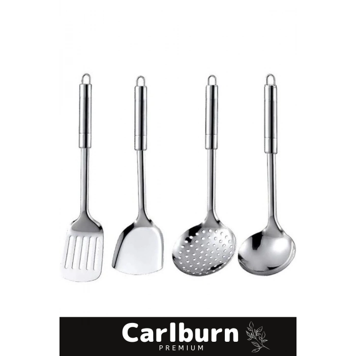 Özel Üretim Şık Dekoratif 5 Parçadan Oluşan Sağlam Fonksiyonel Paslanmaz Çelik Mutfak Seti