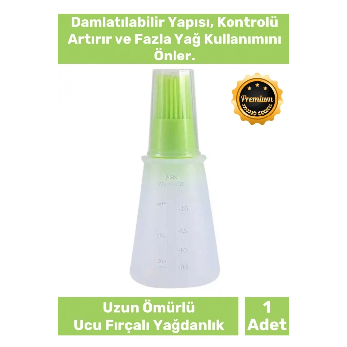 Premium Seri Dayanıklı Uzun Ömürlü Damlatılabilir Sürülebilir Silikon Ucu Fırçalı Yağdanlık