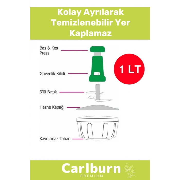 Özel Üretim Paslanmaz Bıçaklı Taşınabilir Basmalı El Rondosu Blender Sebze Meyve Soğan Doğrayıcı