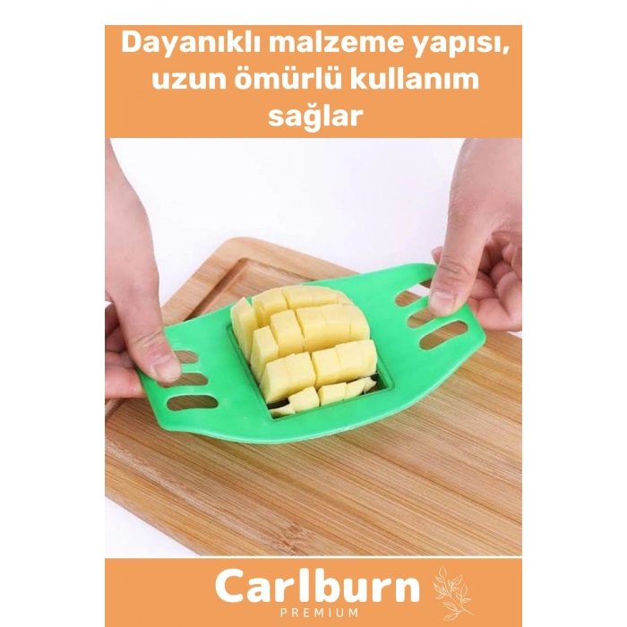 Premium Seri Dayanıklı Kolay Temizlenir Uzun Ömürlü Pratik Patates Soğan Doğrama Düzenli Kesme Aleti