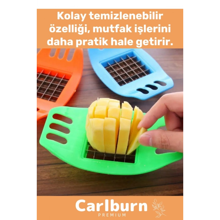 Premium Seri Dayanıklı Kolay Temizlenir Uzun Ömürlü Pratik Patates Soğan Doğrama Düzenli Kesme Aleti