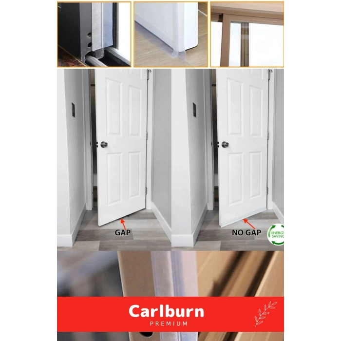 Rüzgar Kesici Ses Böcek Toz Önleyici Yalıtım Kapı Pencere Isı Izolasyon Şeffaf Şerit Bant 5mt 1 Adet