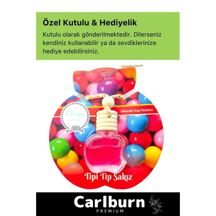 Özel Üretim Hava Ferahlatıcı 30 Gün Kalıcı Araba Araç Içi Dikiz Aynası Askılı 8ml Sakız Oto Kokusu
