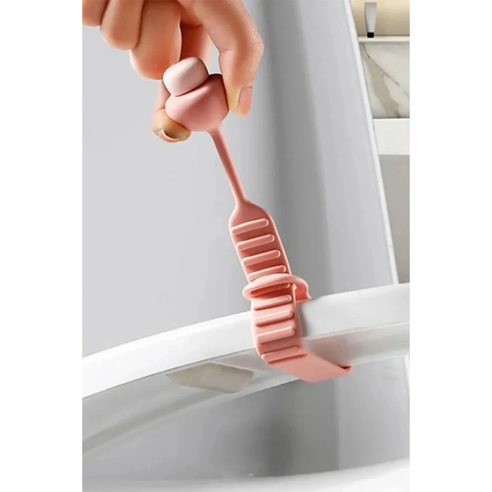 Özel Üretim Pratik Hijyenik Çözüm Sunan Temizlenebilir Silikon Klozet Kapağı Kaldırma Aparatı 1 Adet