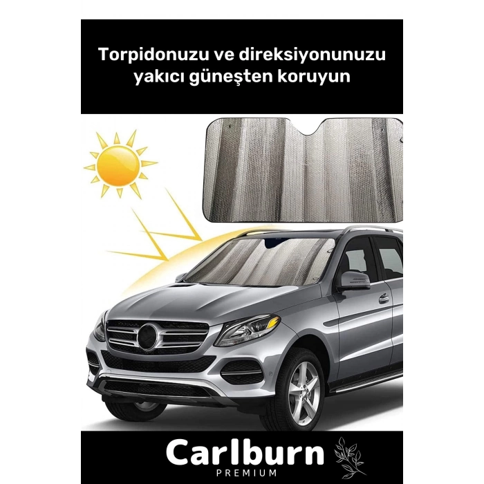 Özel Katlanabilir Araba Ön Cam Güneşliği Balonlu Metalize Parlak Alüminyum Katlanabilir Oto Güneşlik