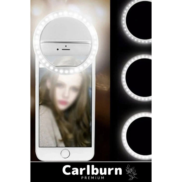 Özel Youtuber 36 Adet Led Selfie Işıklı Telefon Tutucu Makyaj Işığı Kayma Engelleyici Light Flaşı