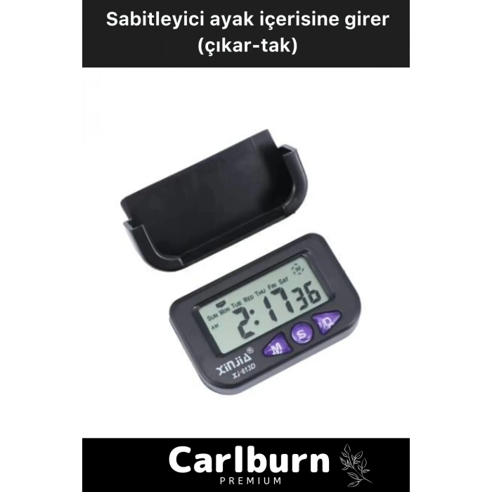 Özel Üretim Yapışkanlı Masaüstü Stantlı Ders Çalışmak Için Alarlı Kronometreli Mini Dijital Saat