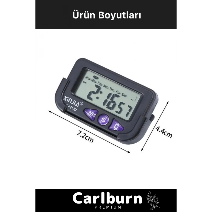 Özel Üretim Yapışkanlı Masaüstü Stantlı Ders Çalışmak Için Alarlı Kronometreli Mini Dijital Saat