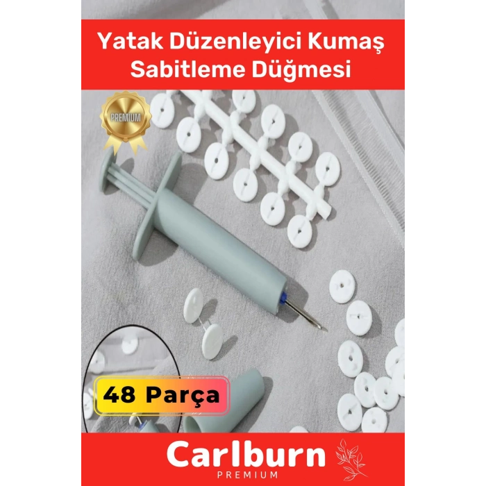 Özel Üretim Yorgan Kılıfı Çarşaf Tutucu Sabitleyici Yatak Düzenleyici Kumaş Sabitleme Düğme 48 Adet