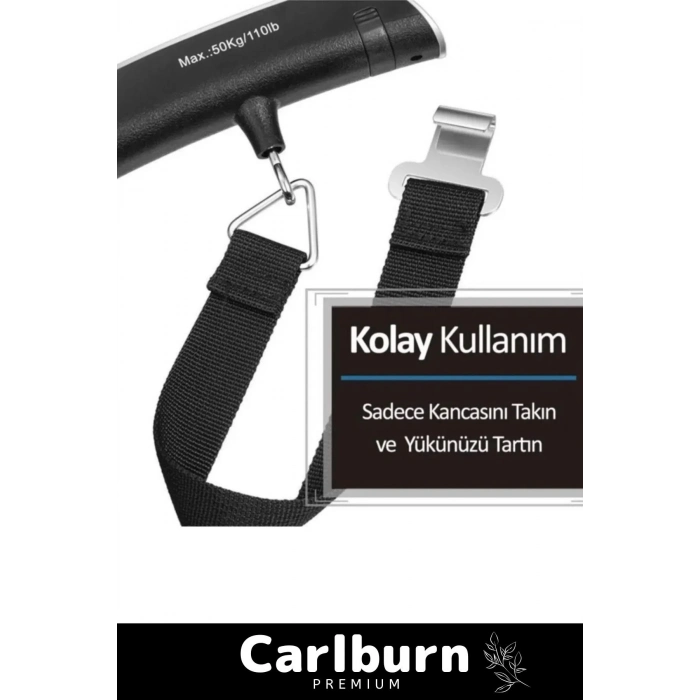 Premium Seyahat Bavul Ağırlık Tartı Dijital Lcd Ekran Çok Amaçlı Taşınabilir Bagaj Tartısı Max 50 Kg