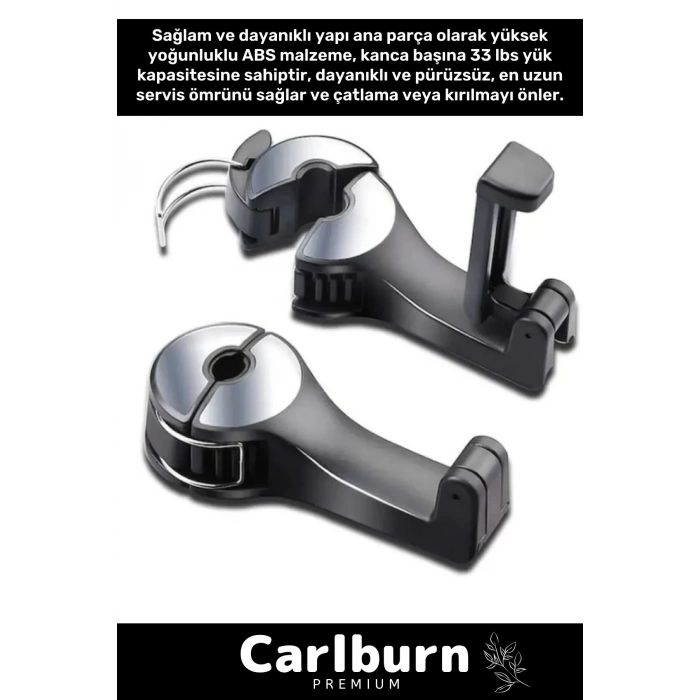 Özel Üretim Tüm Araçlarla Uyumlu Sağlam Otomobil Araba Oto Koltuk Arkası Telefon Tutucu Askılık