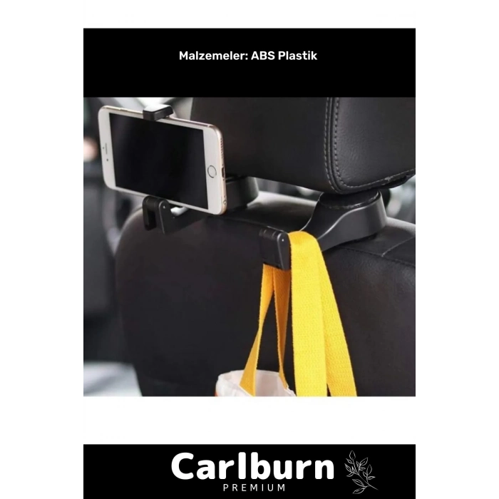 Özel Üretim Tüm Araçlarla Uyumlu Sağlam Otomobil Araba Oto Koltuk Arkası Telefon Tutucu Askılık