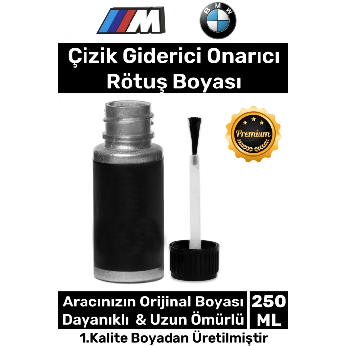 Özel Üretim Suya Dayanıklı Bmw Marka Uyumlu Çizik Taş Izi Giderici Onarıcı 250ml Oto Rötuş Boyası