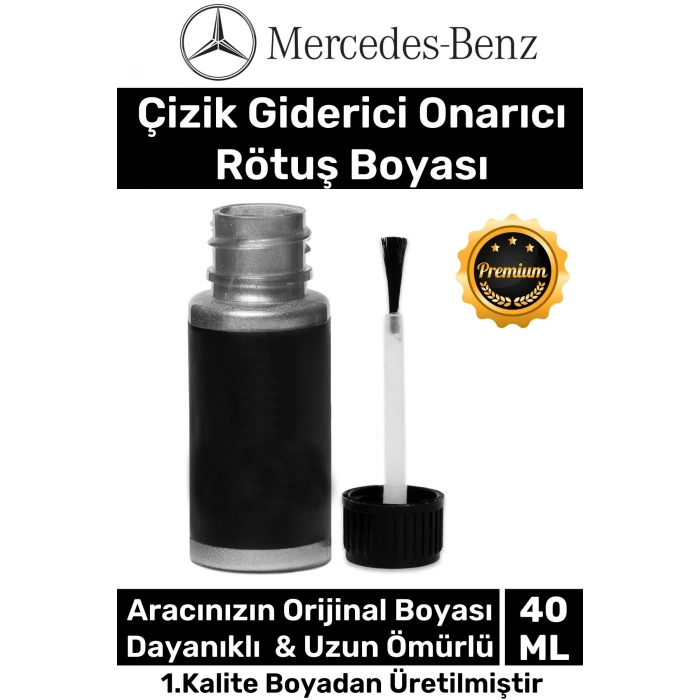 Özel Suya Dayanıklı Mercedes Marka Uyumlu Çizik Taş Izi Giderici Onarıcı 40ml Oto Rötuş Boyası