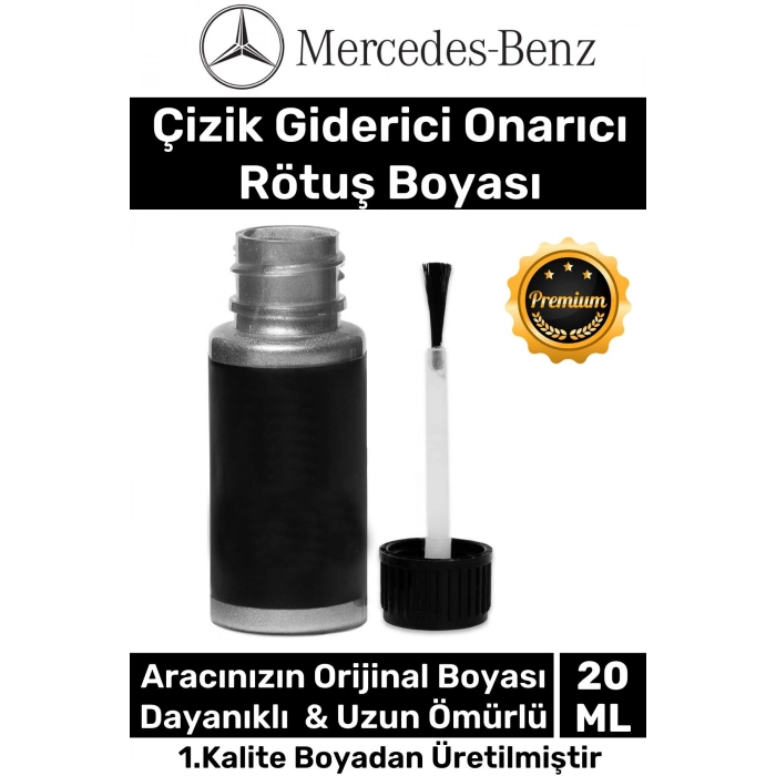 Özel Suya Dayanıklı Mercedes Marka Uyumlu Çizik Taş Izi Giderici Onarıcı 20ml Oto Rötuş Boyası