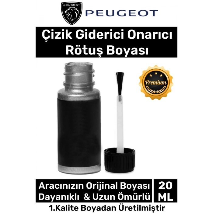 Özel Üretim Suya Dayanıklı Peugeot Marka Uyumlu Çizik Taş Izi Giderici Onarıcı 20ml Oto Rötuş Boyası