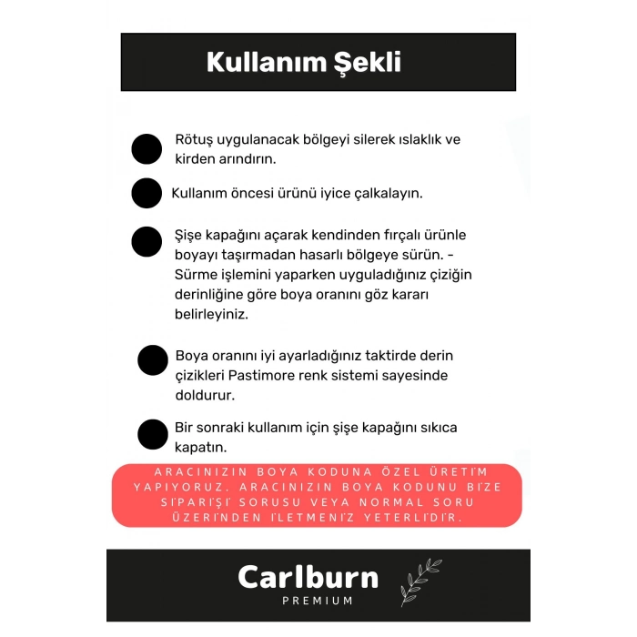 Özel Üretim Suya Dayanıklı Lada Marka Uyumlu Çizik Taş Izi Giderici Onarıcı 20ml Oto Rötuş Boyası