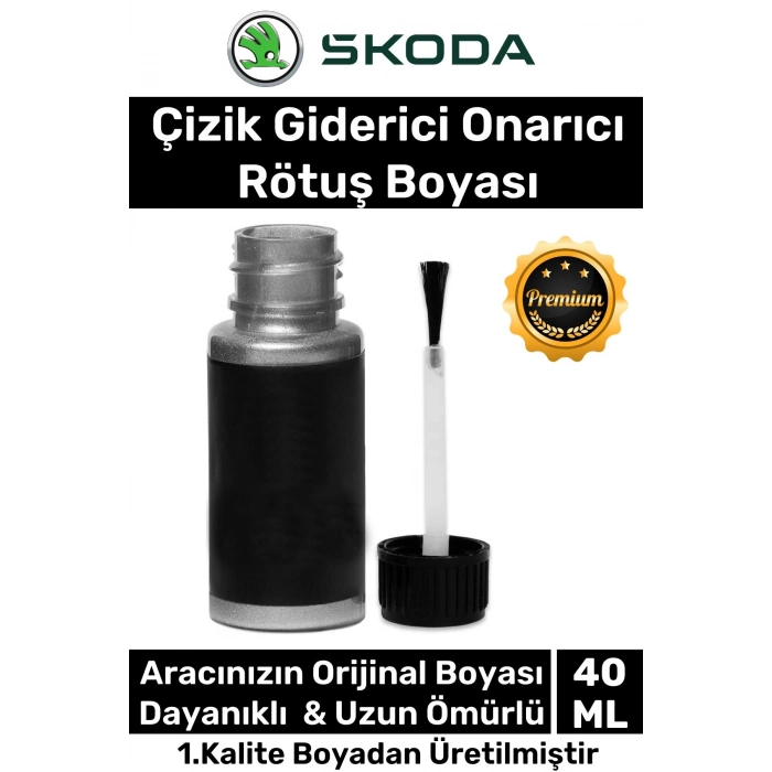 Özel Üretim Suya Dayanıklı Skoda Marka Uyumlu Çizik Taş Izi Giderici Onarıcı 40ml Oto Rötuş Boyası