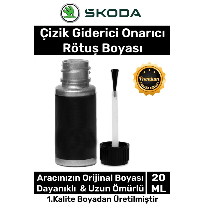 Özel Üretim Suya Dayanıklı Skoda Marka Uyumlu Çizik Taş Izi Giderici Onarıcı 20ml Oto Rötuş Boyası