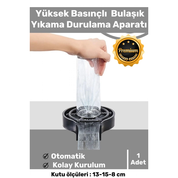 Premium Seri Kaliteli Hızlı Yüksek Basınçlı Otomatik Kupa Bardak Bulaşık Yıkama Durulama Aparatı
