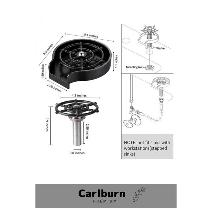 Premium Seri Kaliteli Hızlı Yüksek Basınçlı Otomatik Kupa Bardak Bulaşık Yıkama Durulama Aparatı