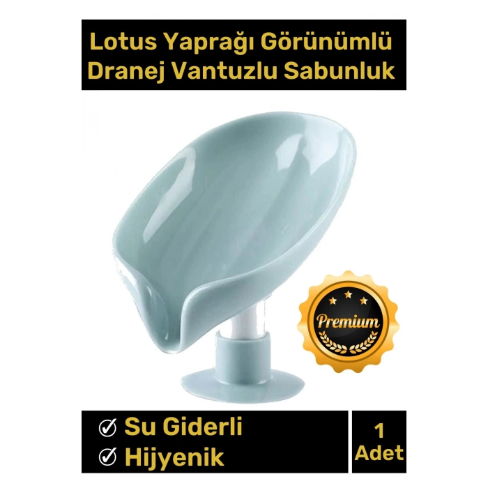 Özel Tasarım Tezgah Üstü Mutfak Banyo Bulaşık Lavabo Vantuzlu Su Tutmaz Giderli Katı Sabunluk
