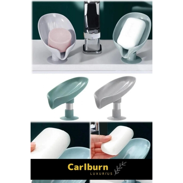 Özel Tasarım Tezgah Üstü Mutfak Banyo Bulaşık Lavabo Vantuzlu Su Tutmaz Giderli Katı Sabunluk