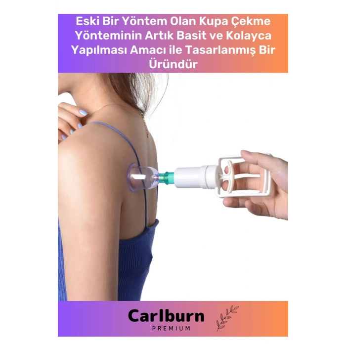 Premium Series Selülit Çatlak Giderici Vakumlu Masaj Aleti 24lü Kupa Hacamat Seti