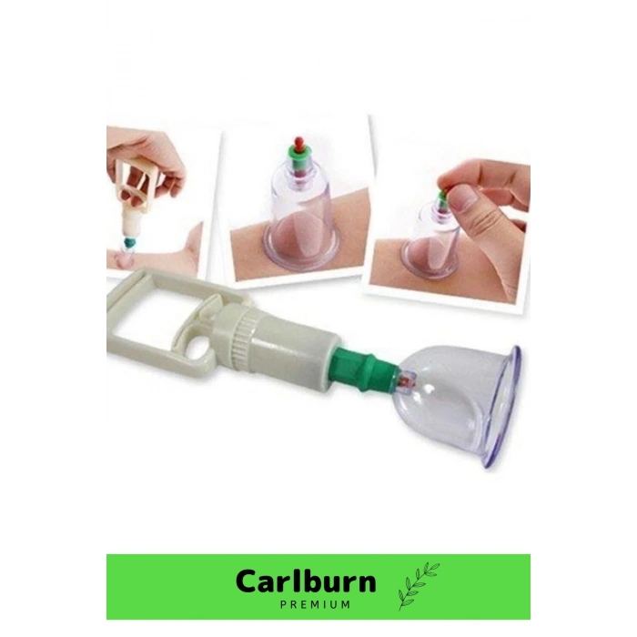 Premium Series Selülit Çatlak Giderici Vakumlu Masaj Aleti 12li Kupa Hacamat Seti