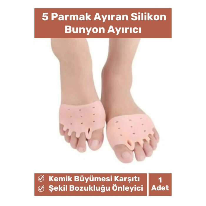 Valgus Silikon Ayak Bunyon Kemik Koruyucu Makaralı Ayak Gömleği Halluks Parmak Ayırıcı Düzenleyici