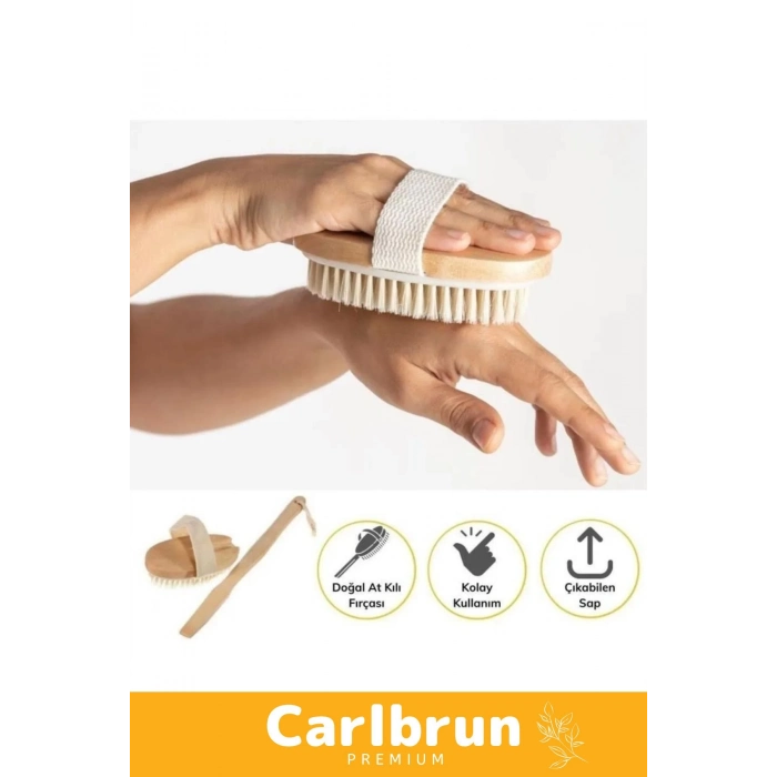Yeni Cilt Bakım Çatlak Giderici %100 Doğal At Kılı Selülit Banyo Fırçası Kuru Masaj Aleti 3 Adet