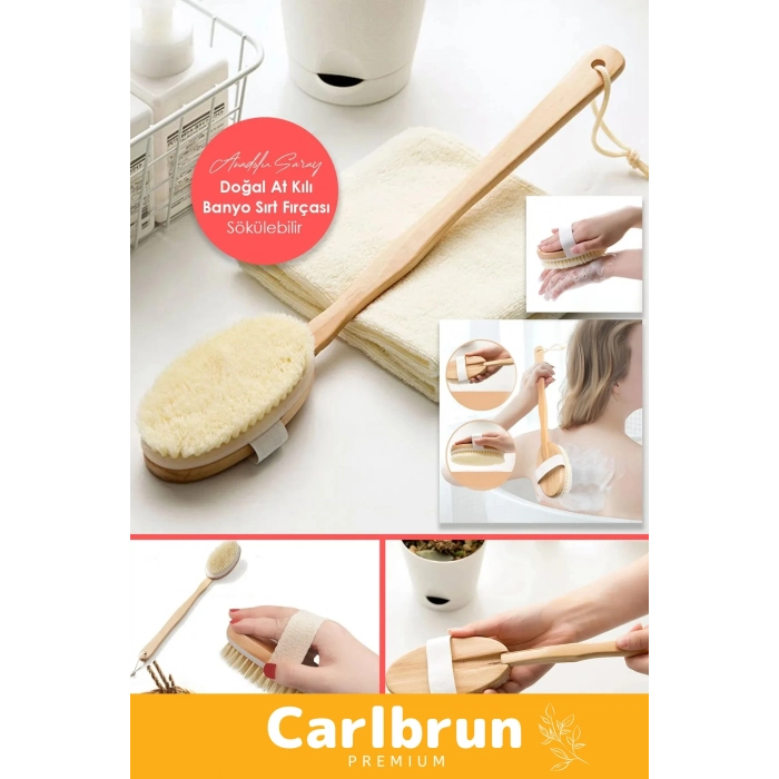 Yeni Cilt Bakım Çatlak Giderici %100 Doğal At Kılı Selülit Banyo Fırçası Kuru Masaj Aleti 2 Adet