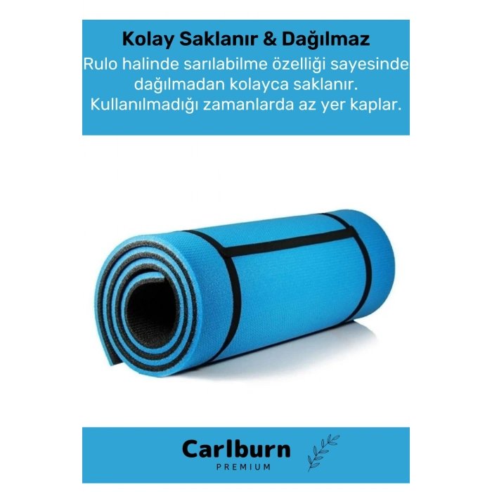 Özel Konfor Modeli Çift Taraflı Kaymaz Silinebilir Antibakteriyel Yoga Meditasyon Minderi 10mm Mat