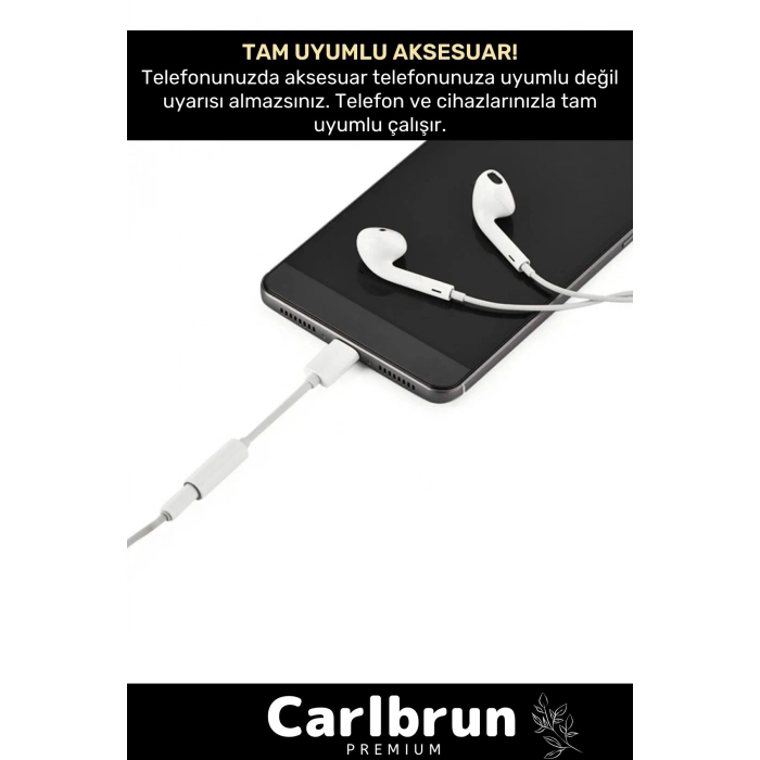 Iphone 15 14 13 12 11 X 8 7 Plus Ipad Uyumlu Lightning Uyumlu Kulaklık Çevirici Aux Dönüştürücü