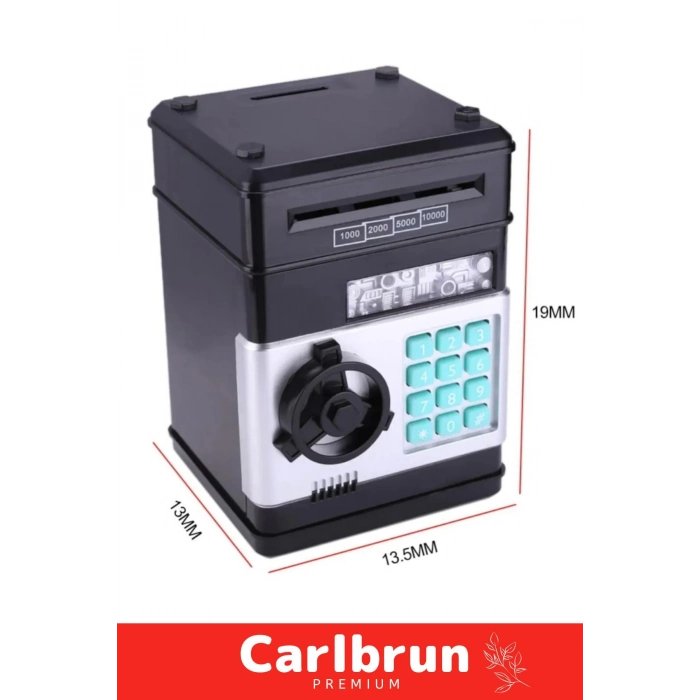 Özel Üretim Abs Plastik Pilli Otomatik Kağıt Bozuk Para Elektronik Şifreli Atm Kumbara